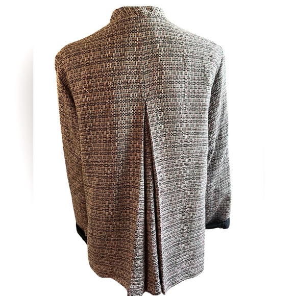 Sag Harbor Women's Tweed Blazer - Navy and Pink - Picture 4 of 6